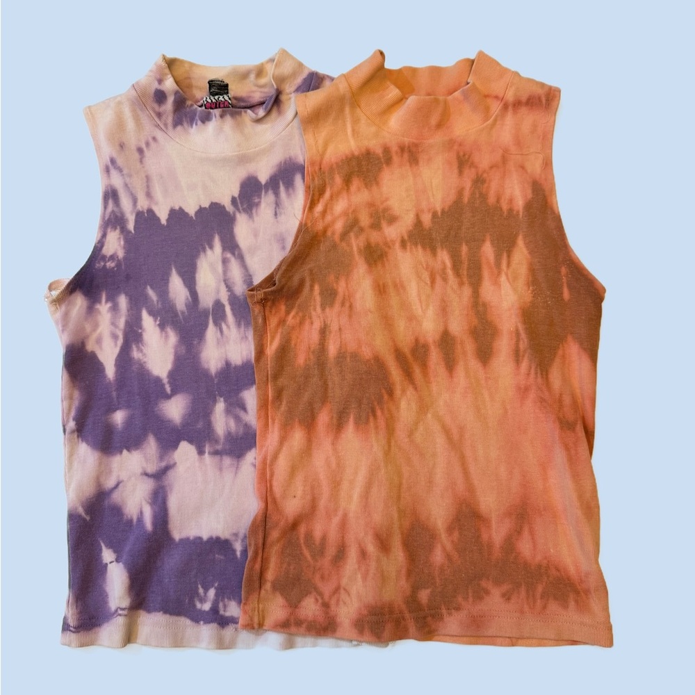 Lot of 2 Vintage 90s tank tops by Outer Limits, size small *FLAWED, PLEASE READ